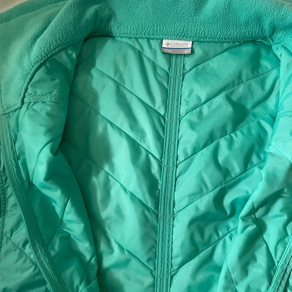 Columbia Puffer Vest-XL girls-excellent used condition-aquamarine- - Picture 10 of 10
